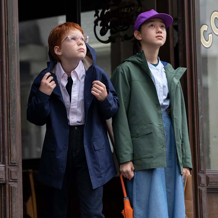 童裝 防潑水連帽外套