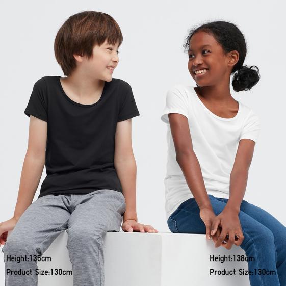 童裝AIRism棉質U領T恤(短袖)/坦克背心