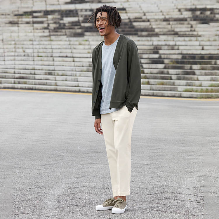 スマートアンクルパンツ 2WAYストレッチ コットン