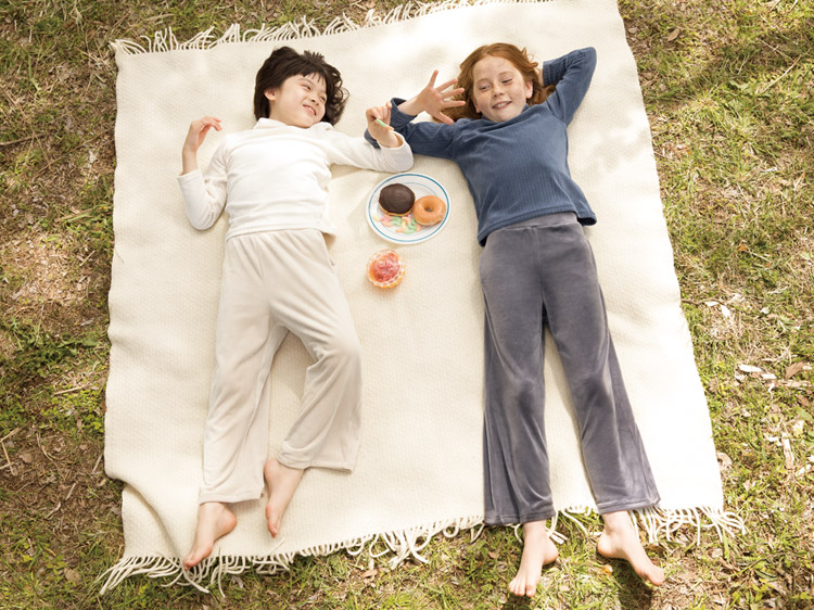 女童 特級彈性 絲絨長褲