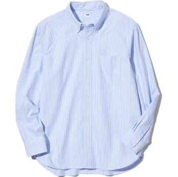 牛津條紋襯衫(長袖)