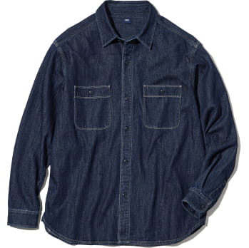  牛仔工作襯衫（長袖）