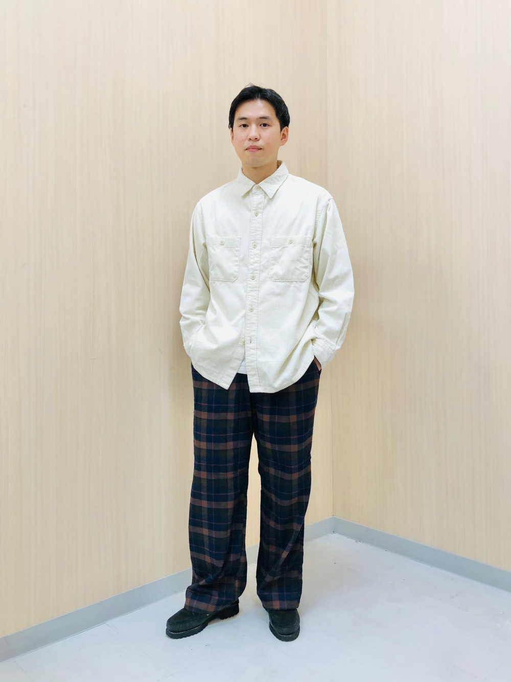 175cm / 燈芯絨工作襯衫(長袖) （長袖）: L