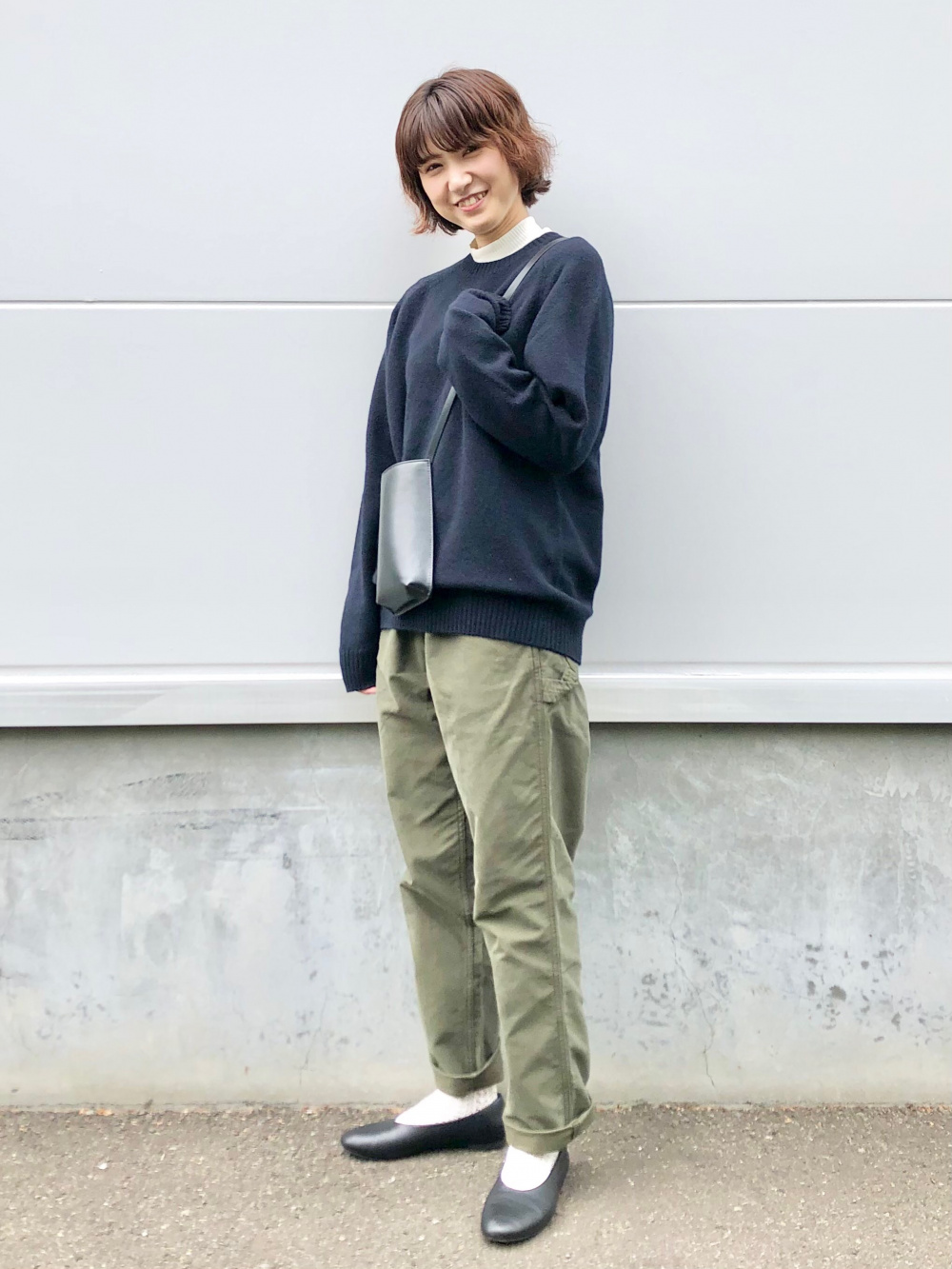 164cm / 寬版工裝風長褲: S