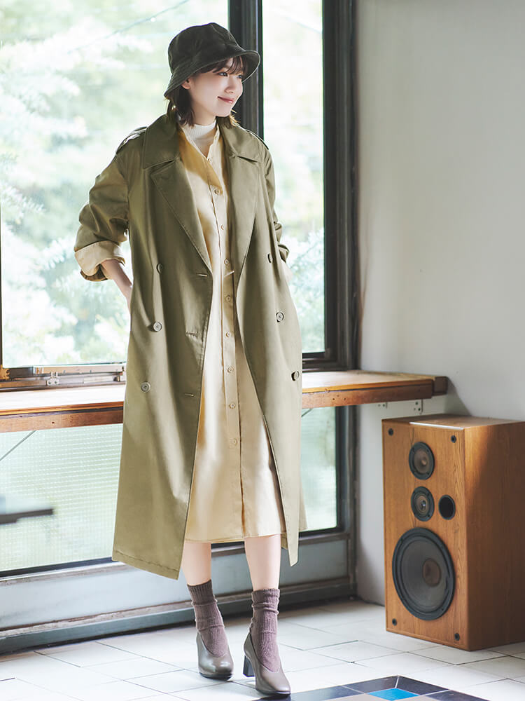 雙排釦風衣外套
