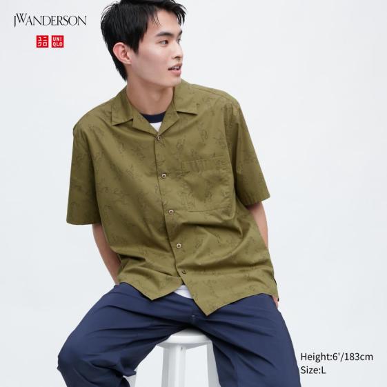 男裝 JW ANDERSON 印花開領襯衫(短袖) | UNIQLO 比價 | UQ 搜尋