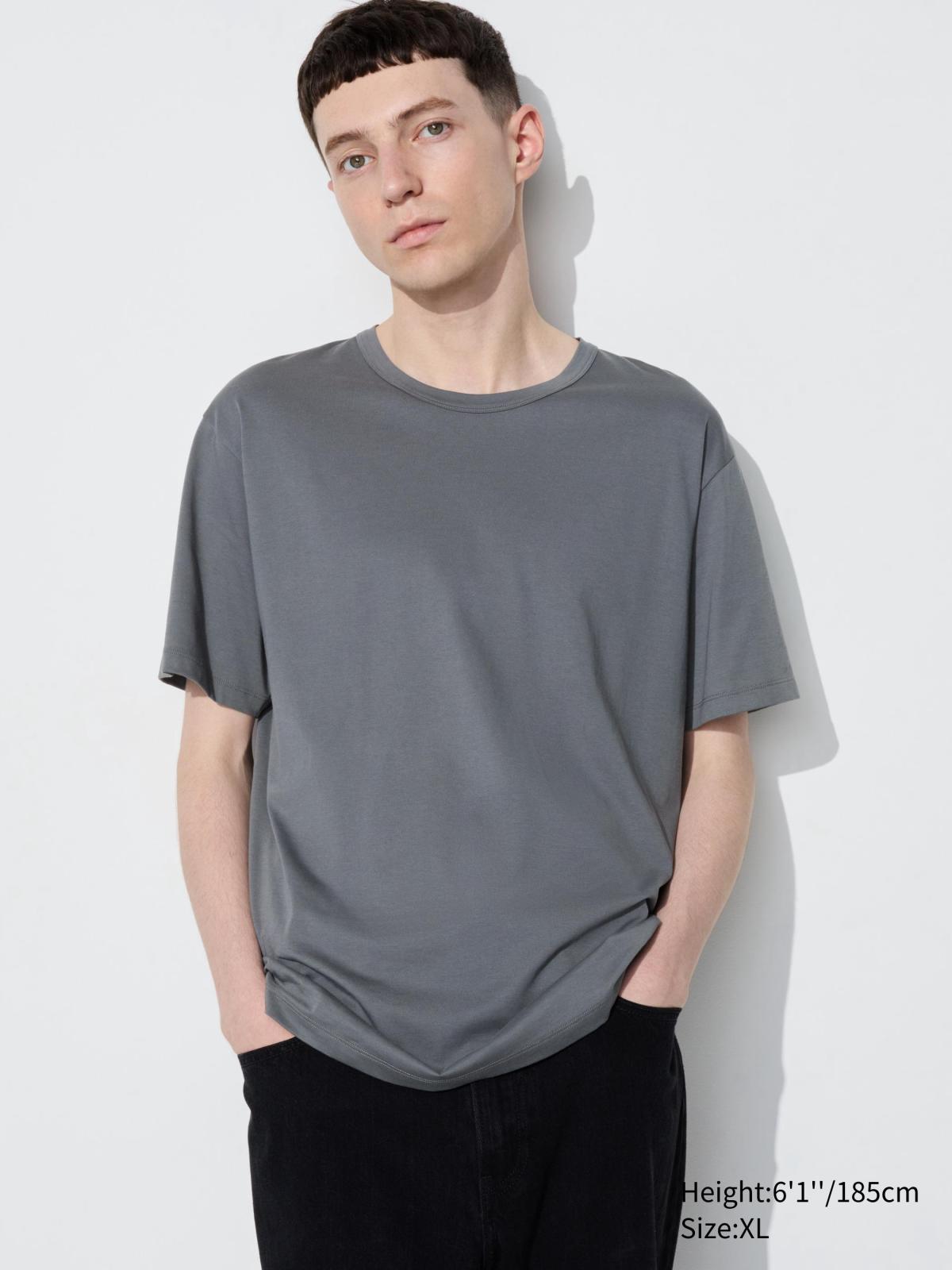 男裝XS-3XL AIRism棉質圓領T恤(短袖) 467855 464305