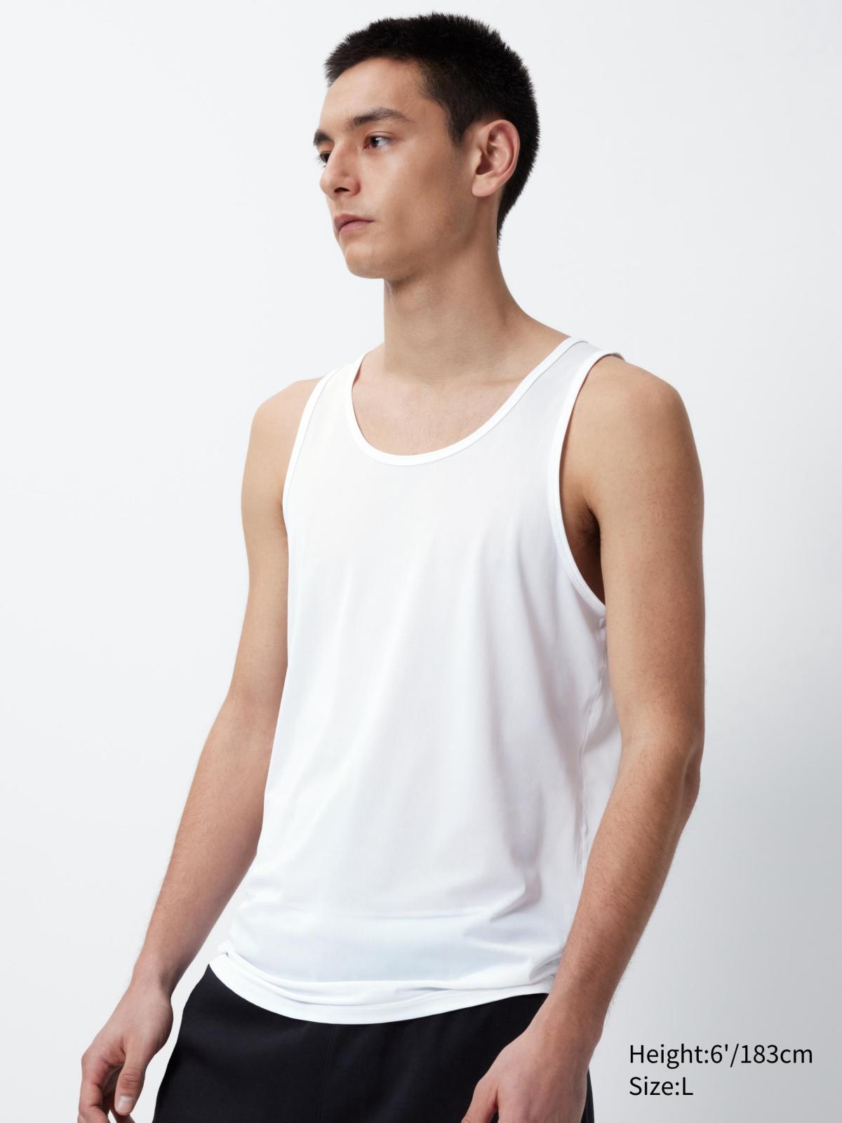 男裝XS-4XL AIRism抗異味網眼坦克背心 474259 464310