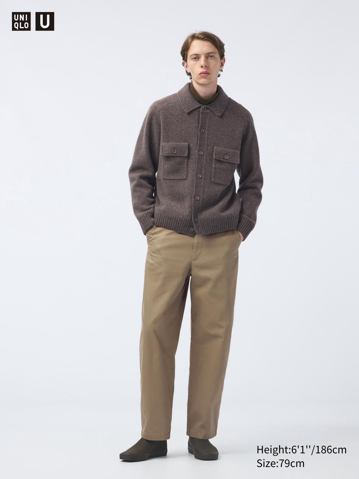 男裝73cm-110cm 寬版卡其褲 470549