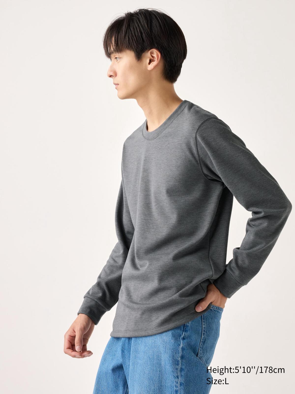 男裝XS-4XL HEATTECH ULTRA WARM超極暖圓領T恤(長袖) 472926 469983