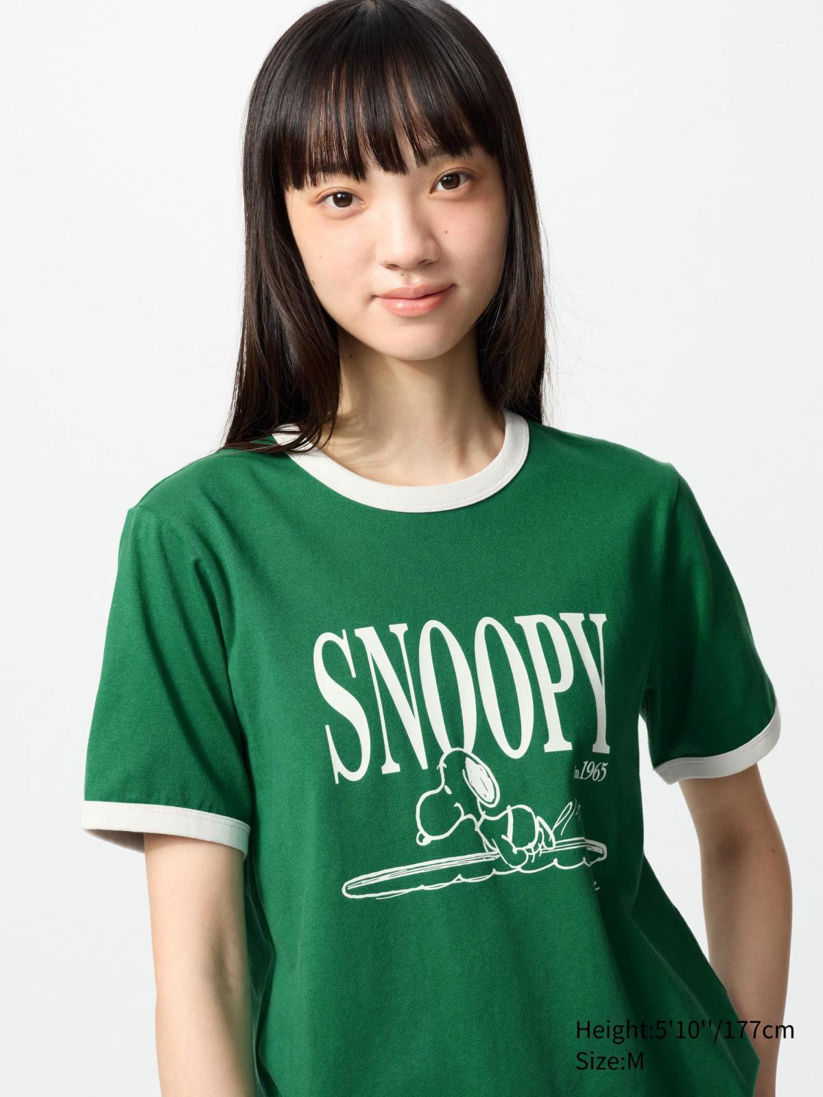 女裝XS-3XL PEANUTS UT印花T恤(短袖) 477715