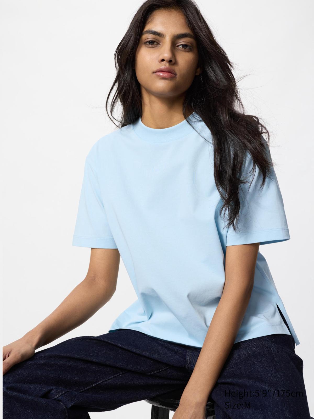 女裝XS-3XL AIRism棉質T恤(短袖) 465755 474405