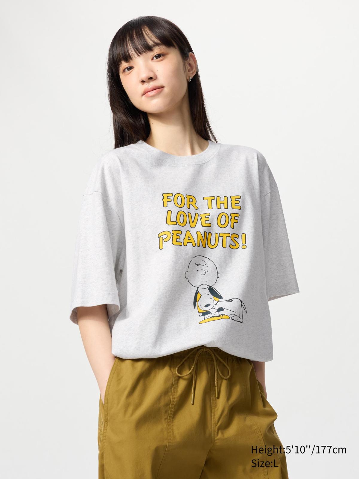 男女適穿XS-3XL PEANUTS UT印花T恤(短袖) 477811