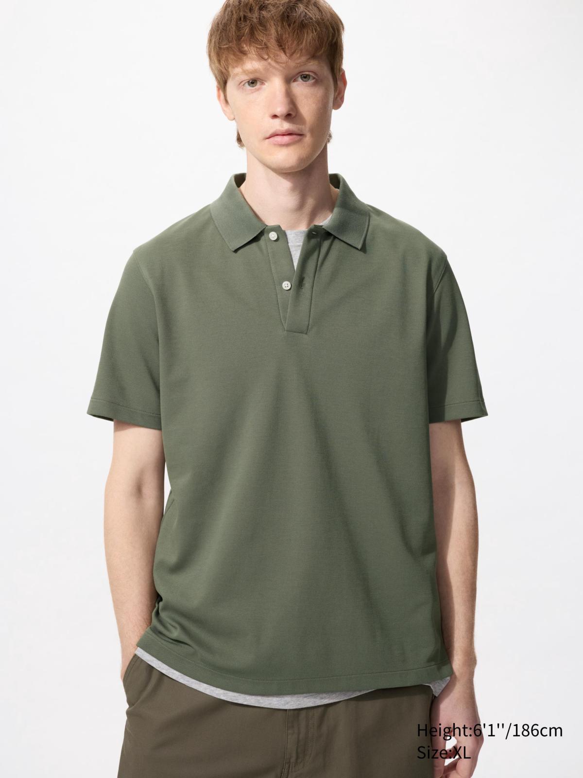 男裝XS-4XL AIRism棉質網眼POLO衫(短袖) 465196 475367