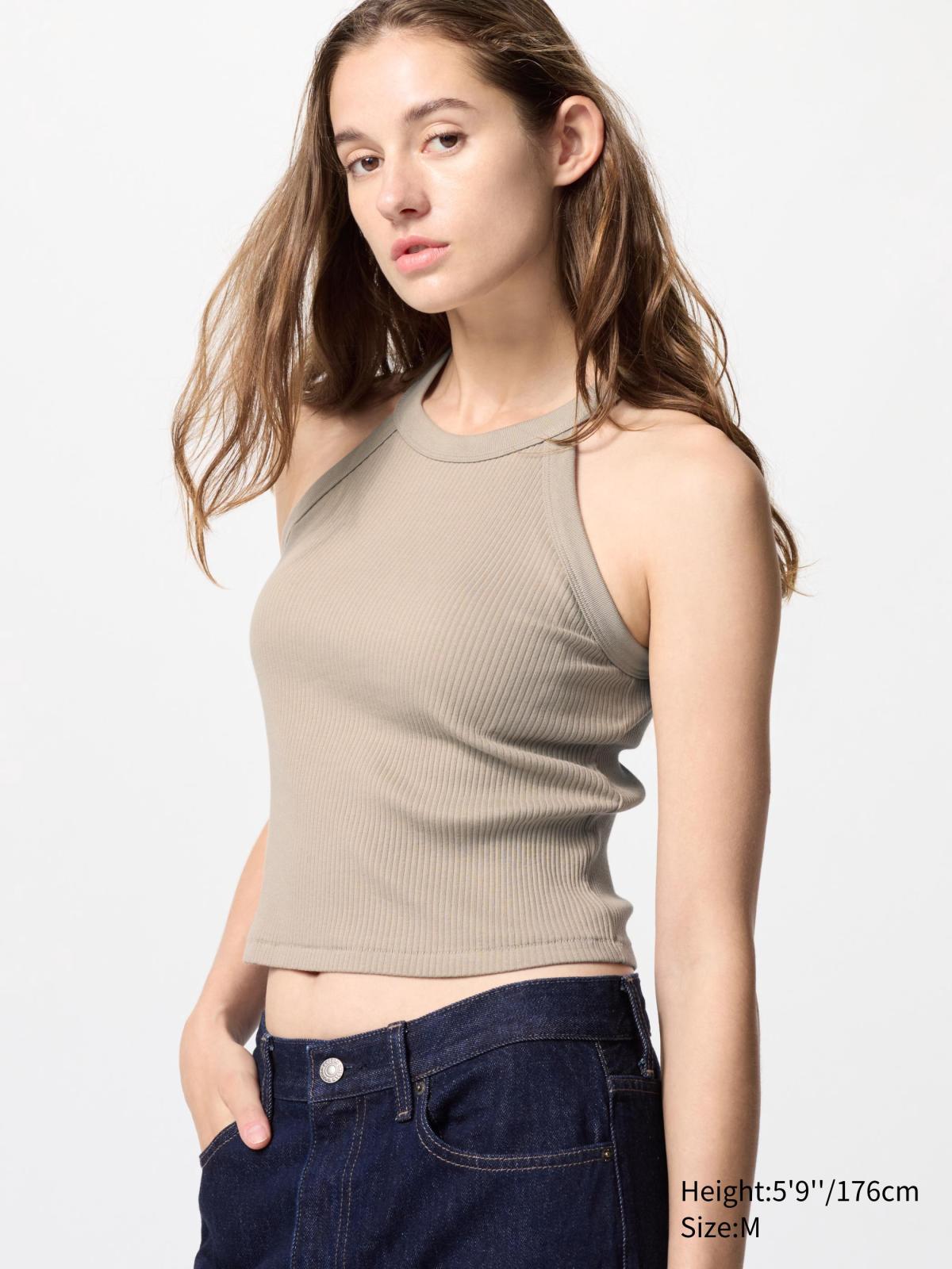 女裝, XS-3XL 繞頸削肩BRATOP坦克背心 470939 473991