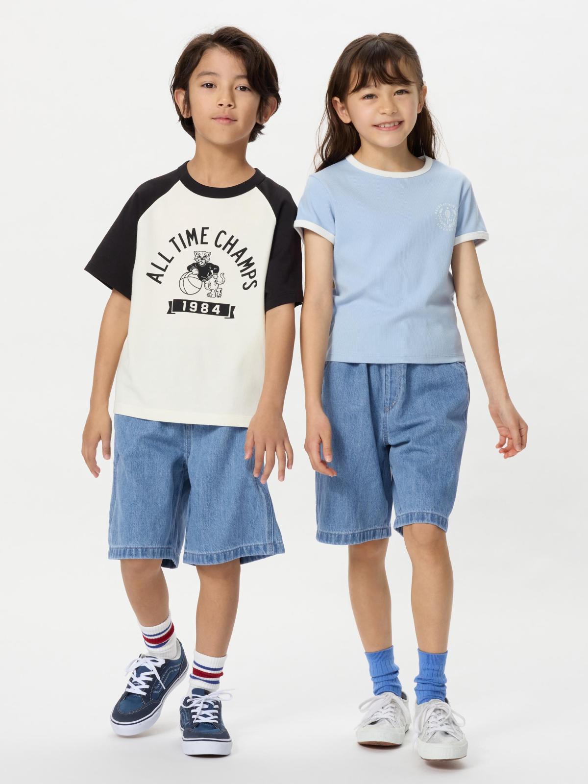 童裝, 130cm-160cm 畫家五分褲(牛仔) 474580