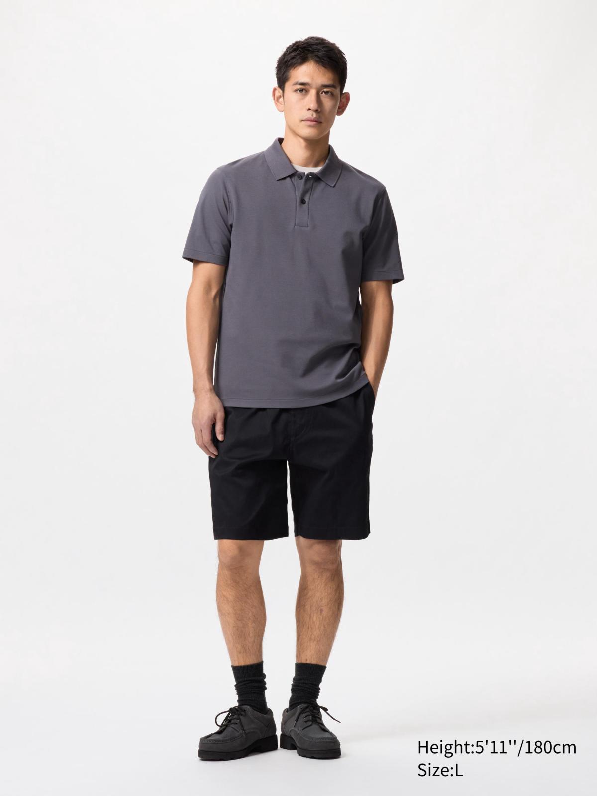 男裝, XS-3XL 棉質彈性短褲 478680