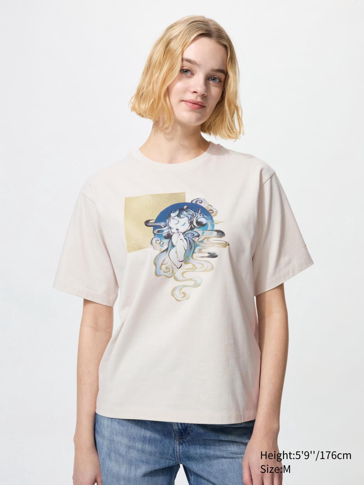女裝, XS-3XL 泡泡瑪特 UT印花T恤(短袖) 480668