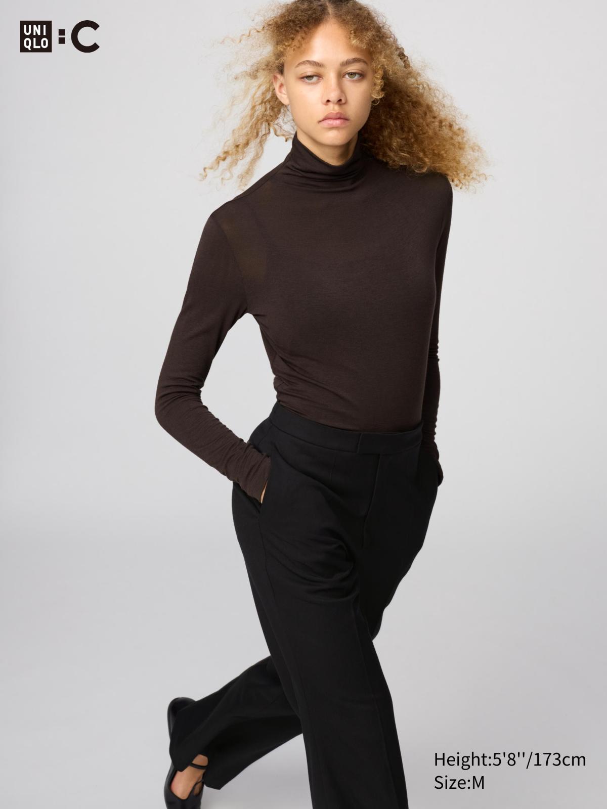 女裝CPJ HT極暖喀什米爾混紡高領T恤(長袖)