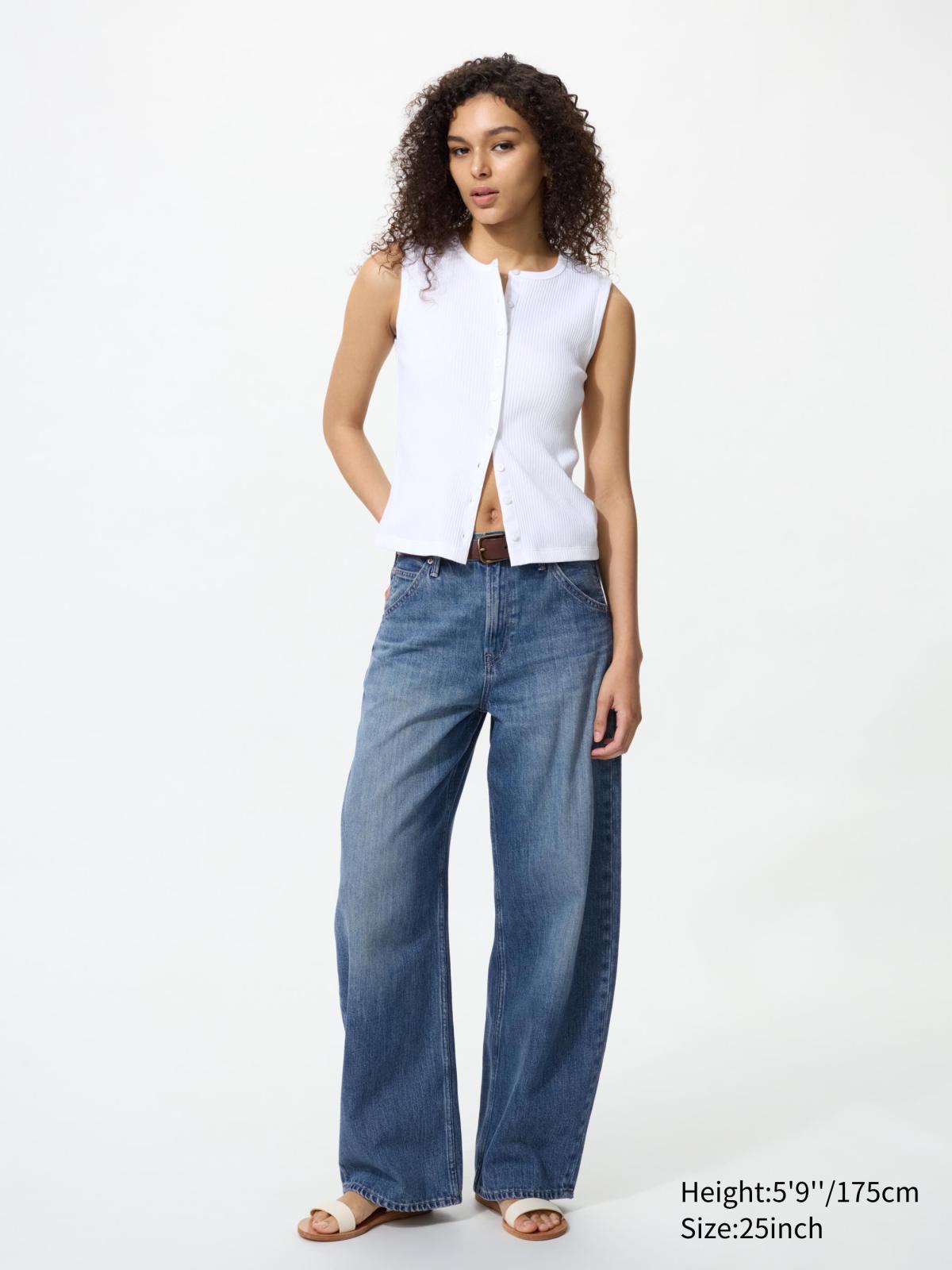 女裝/男女適穿 繭型牛仔褲(稍長)