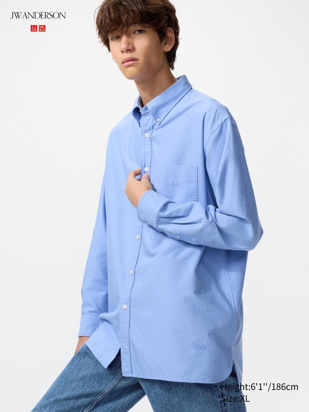 牛津寬版襯衫(長袖)