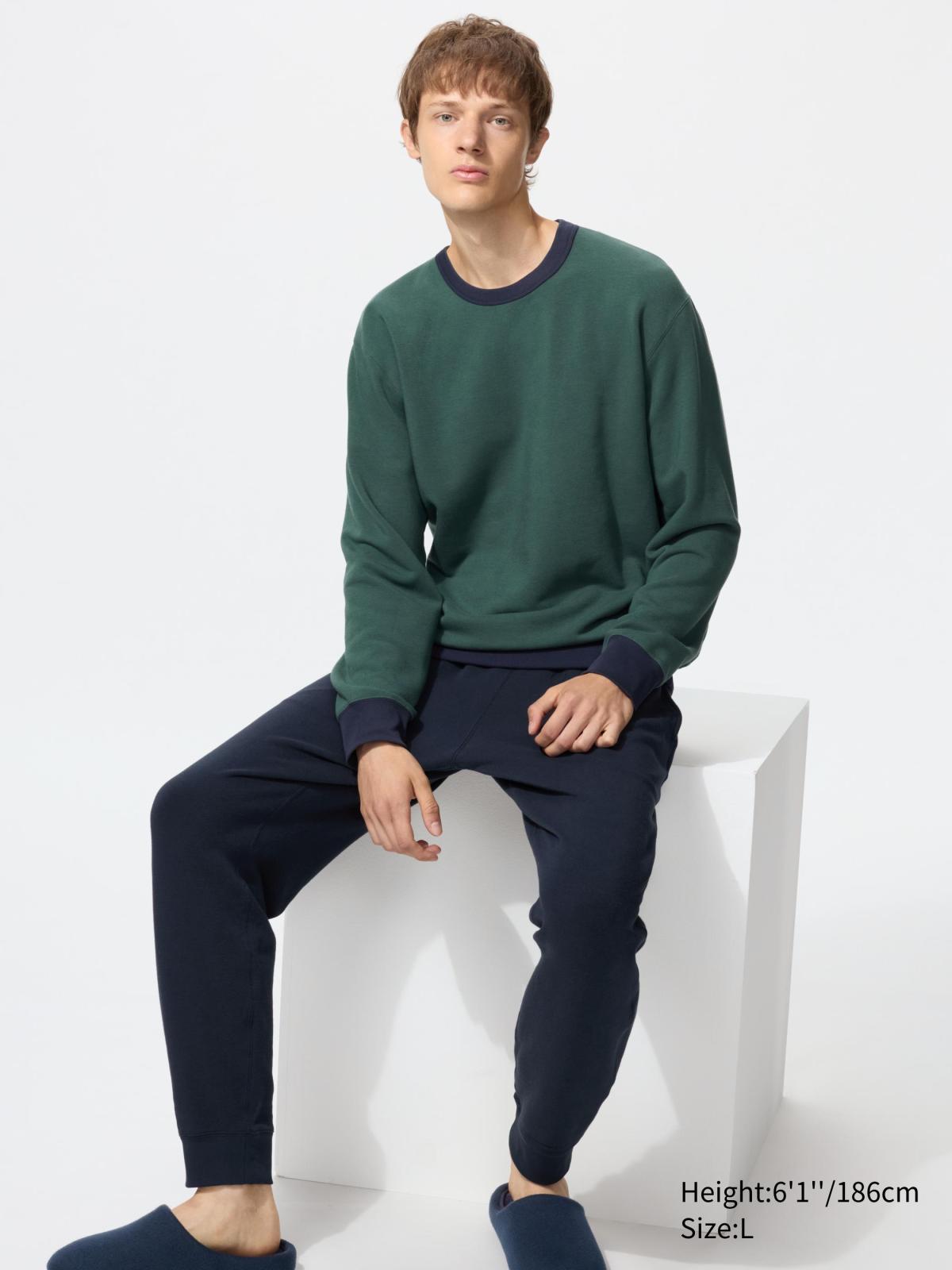 男裝 特級彈性休閒服組(長袖)(拼色) | UQ 搜尋
