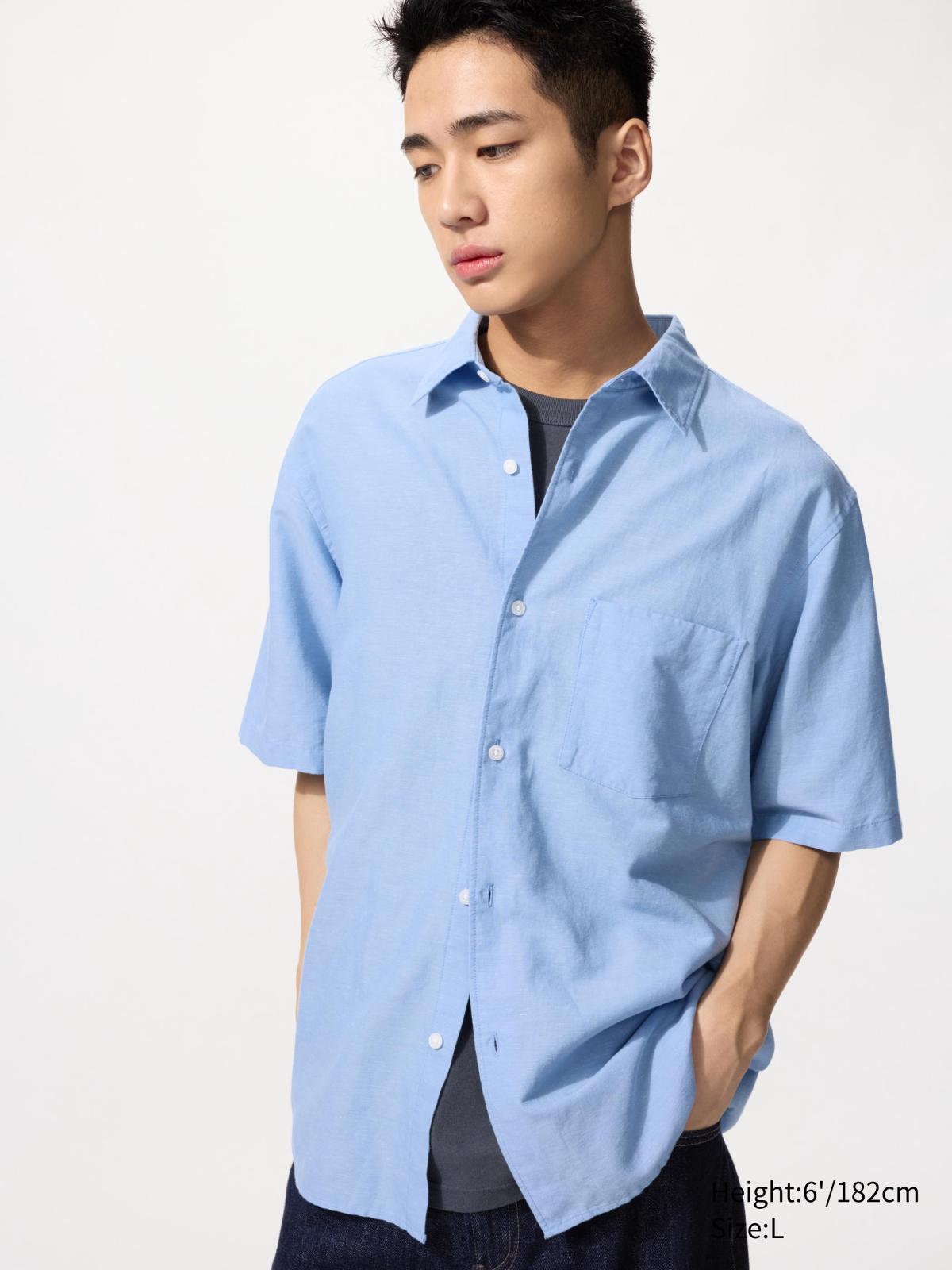 棉麻襯衫(短袖)