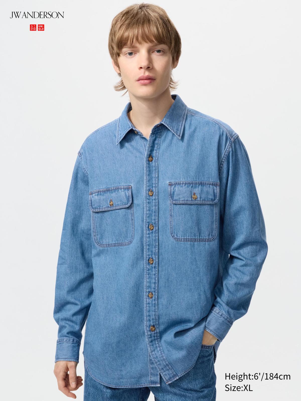 牛仔襯衫(長袖)