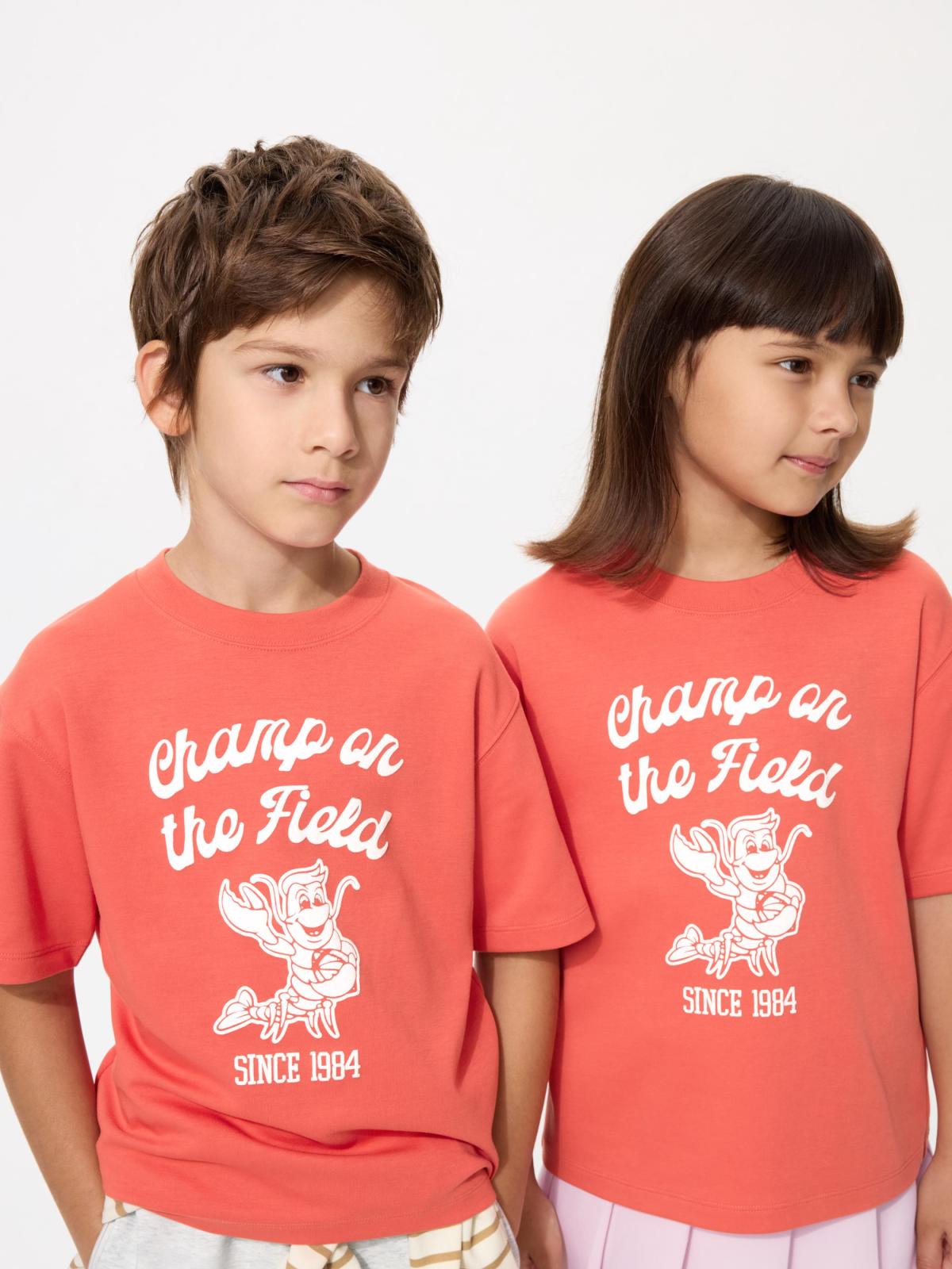 童裝 AIRism棉質印花T恤(短袖)