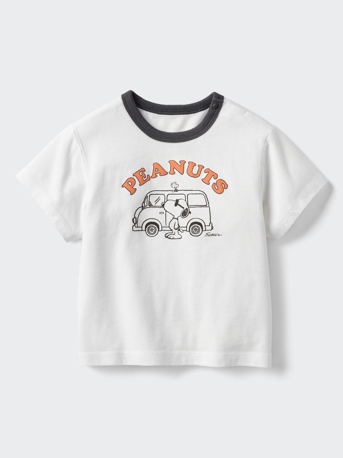 PEANUTS AIRism棉質UT印花T恤(短袖)