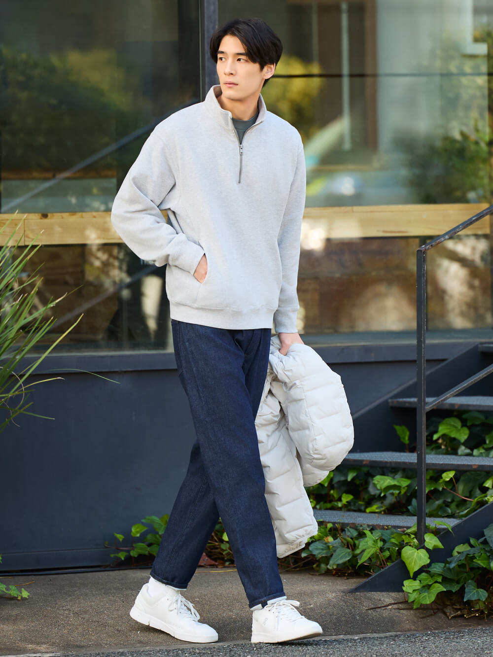 半開襟休閒上衣