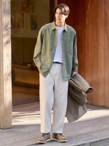 寬版錐形牛仔褲