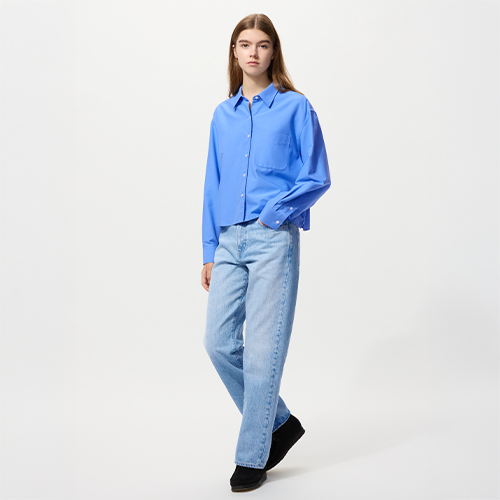 女裝 直筒牛仔褲