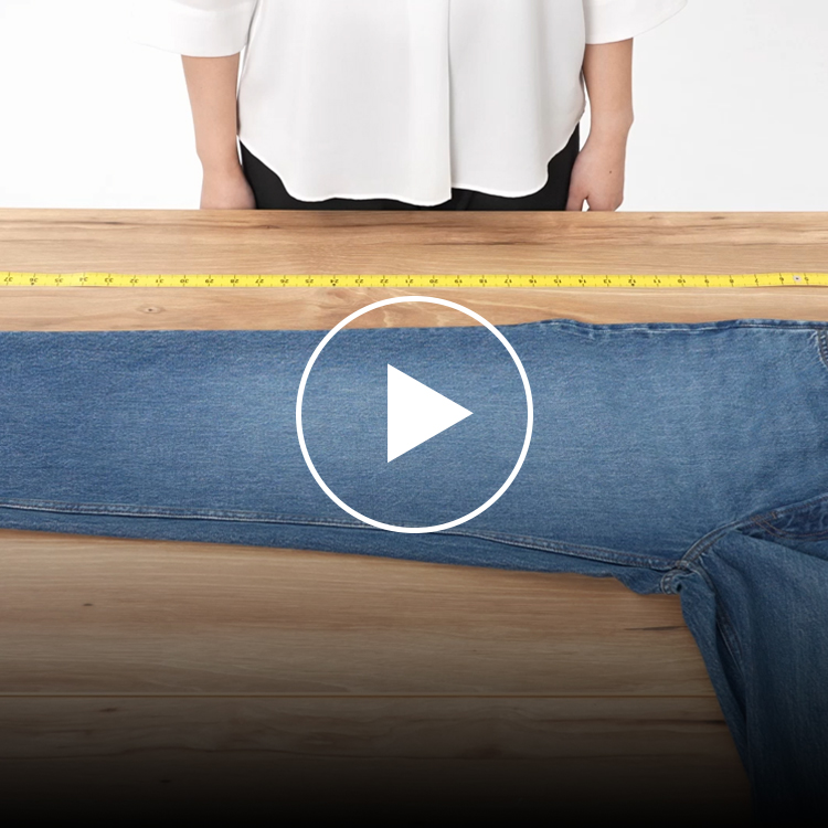 牛仔褲的褲內檔長怎麼量？