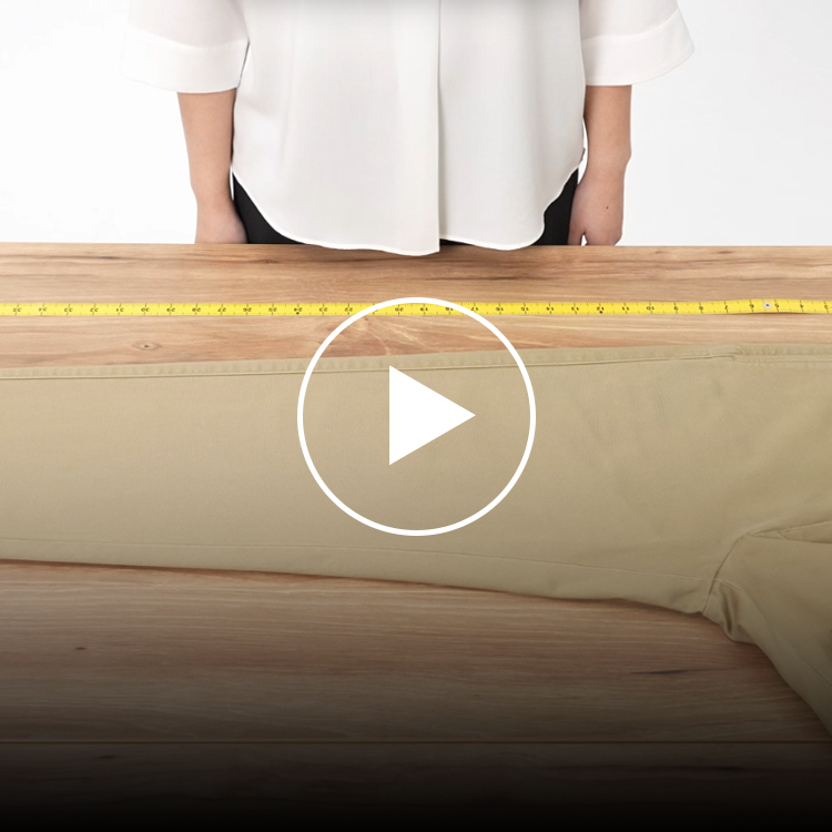 卡其褲的褲內檔長怎麼量？