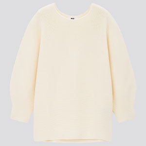 3D針織棉質七分袖針織衫