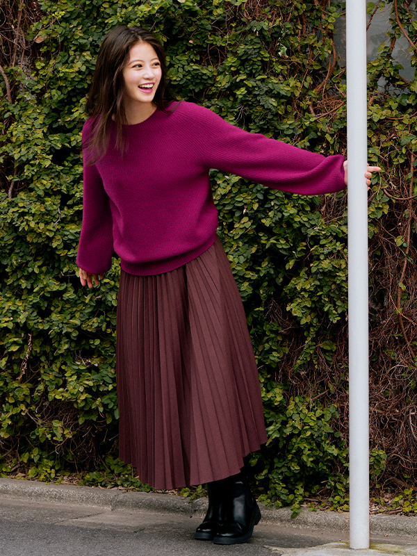 3Dラムブレンドセーター