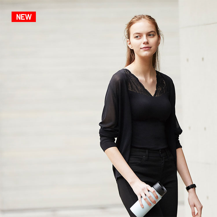 搭配透膚襯衫或外套