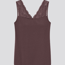 棉質木代爾蕾絲V領BRATOP坦克背心