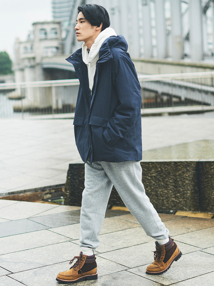 HYBRID羽絨連帽外套