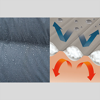 隔隔寒風與雨水，無縫的高機能羽絨衣