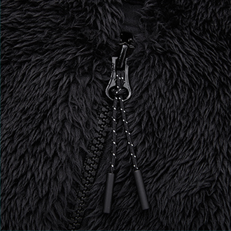 女裝  防風長刷毛連帽外套