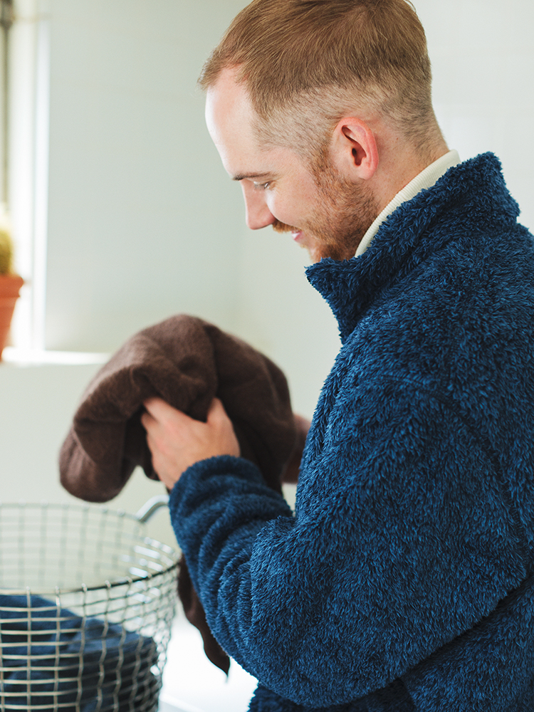 男裝 毛絨刷毛外套