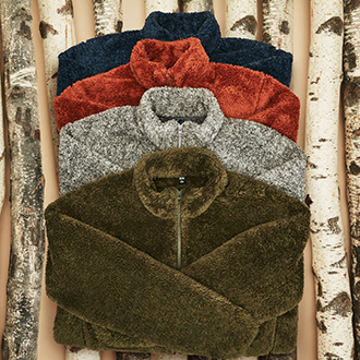 男裝 毛絨刷毛外套