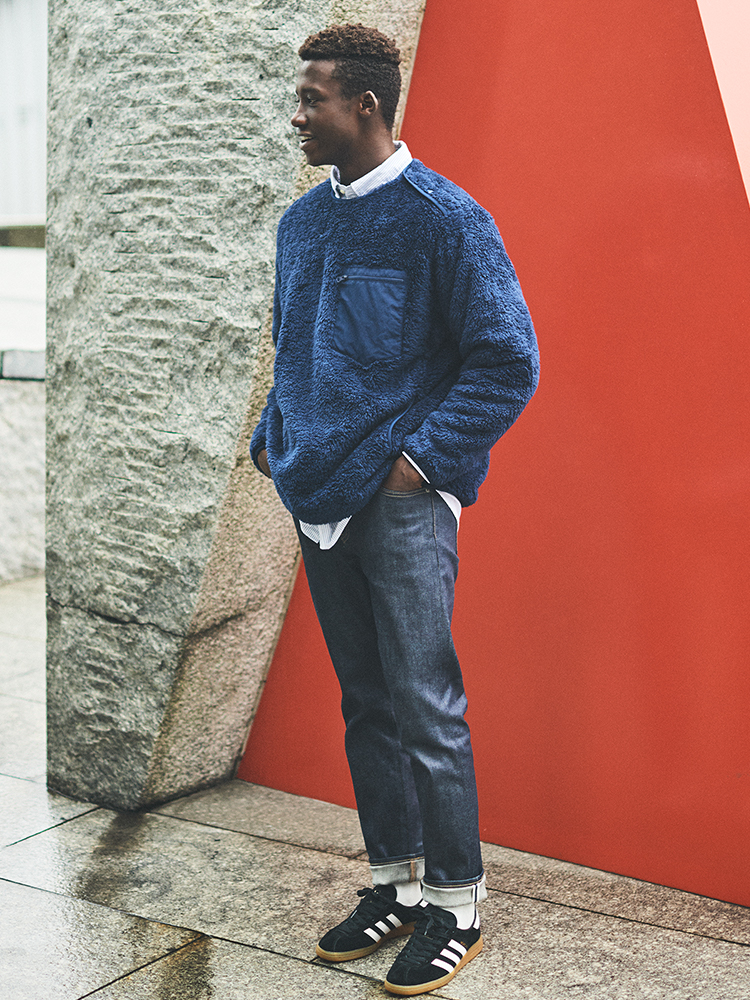 男裝 長刷毛休閒上衣