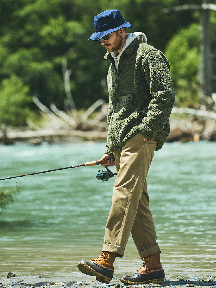 男裝 防風毛絨刷毛外套
