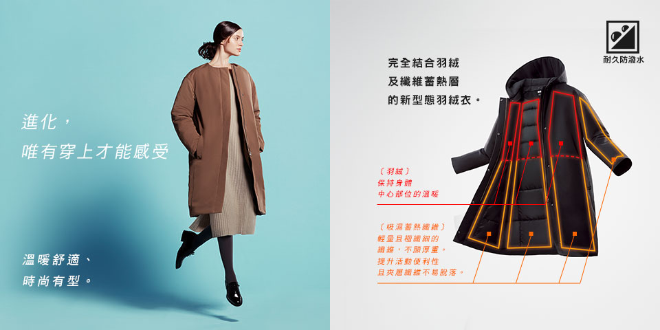 女裝 HYBRID羽絨 繭型大衣