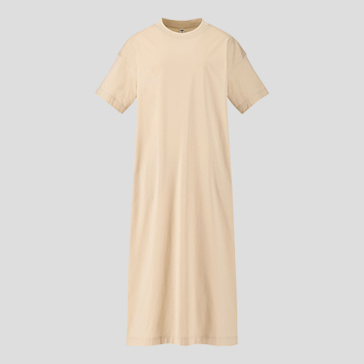 絲光棉長洋裝 (短袖)