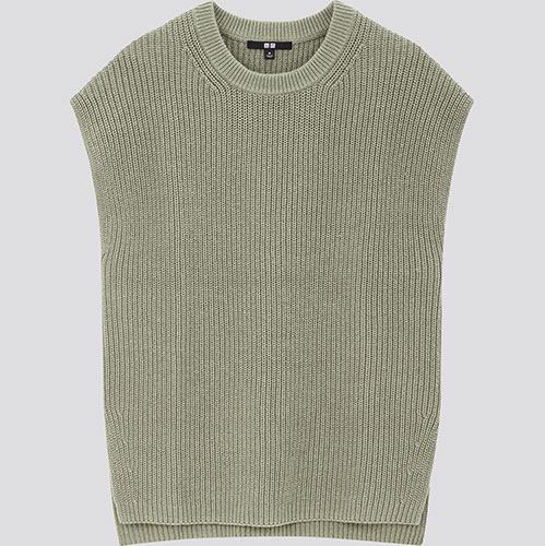 棉質混紡側開衩背心