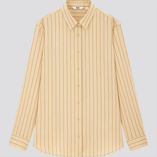 嫘縈條紋上衣 (長袖)